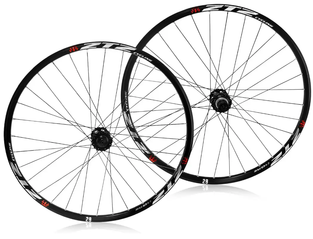 26"/27.5"/29" Mountain Bike Wheelset，Ultralight Aluminum Alloy Rim 32H High Strength Bike Wheels， Quick Release Disc Brake MTB Wheel Set， Compatible 7-12 Speed Cassette