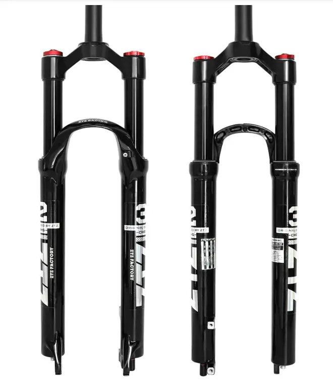 26/27.5/29 inch MTB Dual Air Suspension Fork, 1 1/8 Straight Tube, 120mm Travel, QR 9mm×100mm, Manual Lockout, Lightweight Front Fork for XC/AM Mountain Bike
